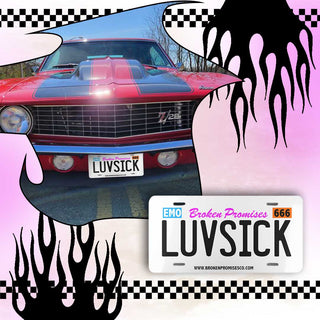 Luvsick Vanity Plate