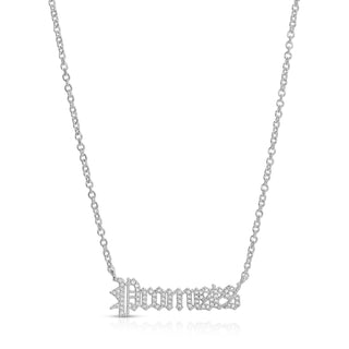 Promises Necklace Bling Silver