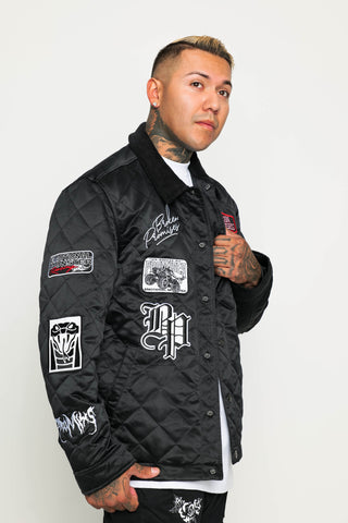 Rough Patch Quilted Work Jacket Black