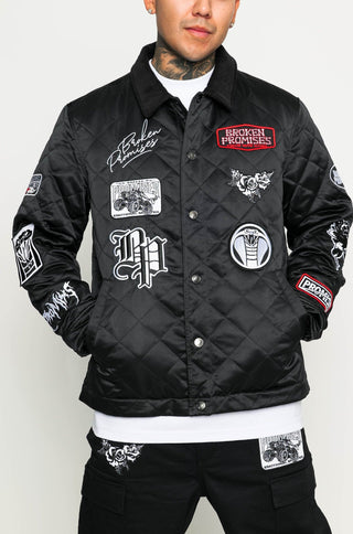 Rough Patch Quilted Work Jacket Black