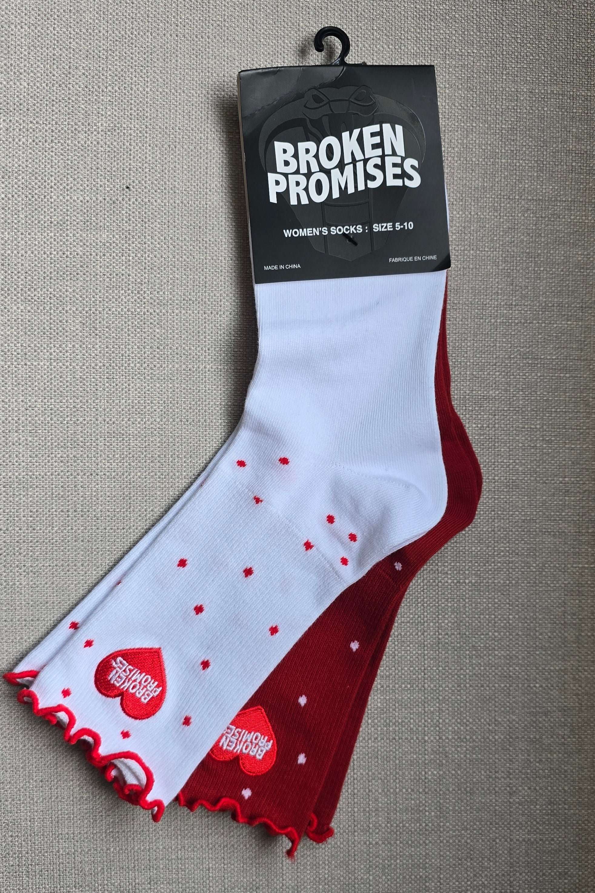 Helium Socks 2pack White/Red