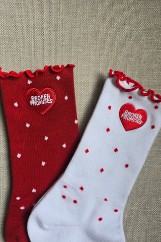 Helium Socks 2pack White/Red