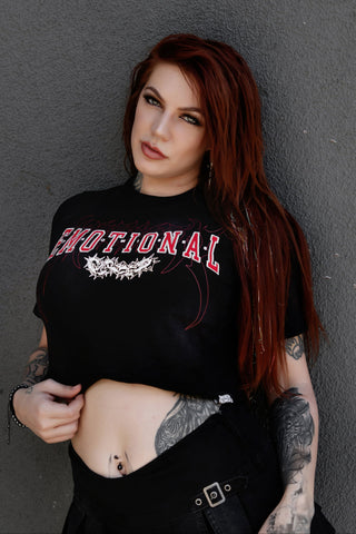 Afterworld Crop Tee Black