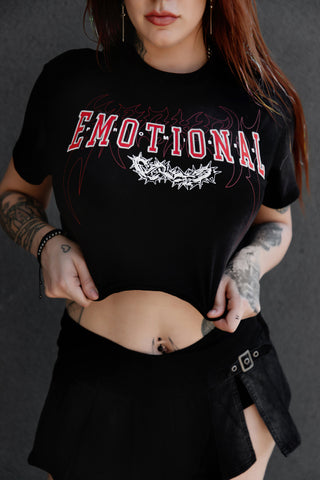 Afterworld Crop Tee Black