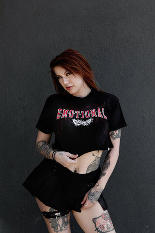 Afterworld Crop Tee Black