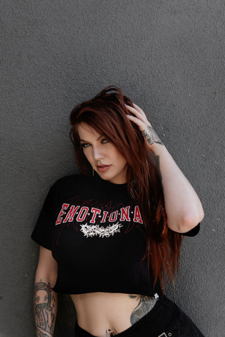 Afterworld Crop Tee Black