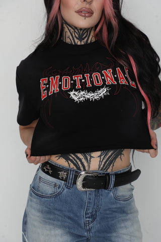 Afterworld Crop Tee Black