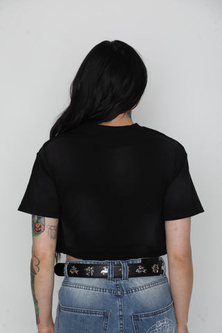 Afterworld Crop Tee Black