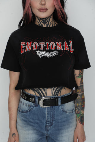 Afterworld Crop Tee Black