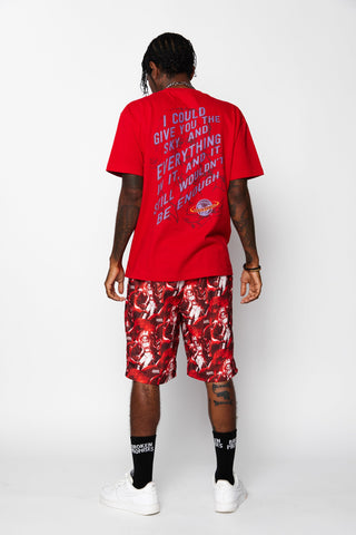 Anywhere but Here Shorts Red