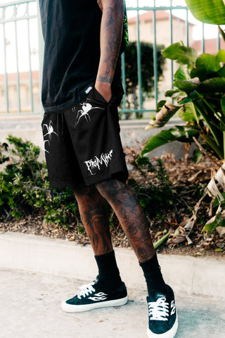 Arachnid Mesh Shorts Black