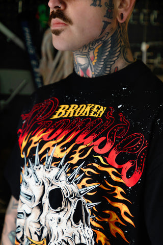 BP X Von Dutch Spiked Metal Rhinestoned Tee