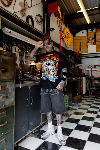 BP X Von Dutch Spiked Metal Rhinestoned Tee