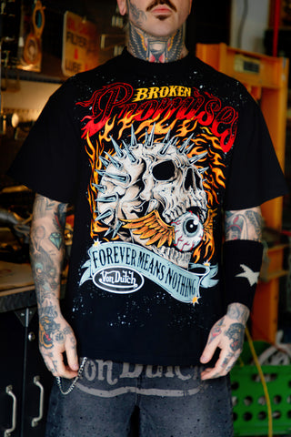 BP X Von Dutch Spiked Metal Rhinestoned Tee