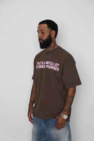 BP x ALOCS Classic Promises Tee Brown / Pink