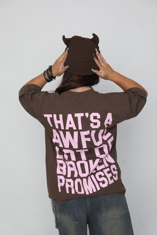 BP x ALOCS Classic Promises Tee Brown / Pink
