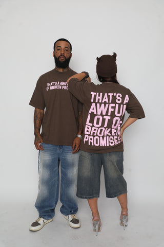 BP x ALOCS Classic Promises Tee Brown / Pink