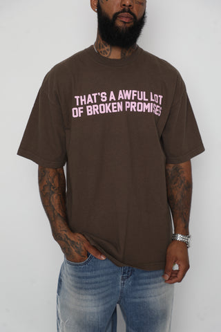 BP x ALOCS Classic Promises Tee Brown / Pink