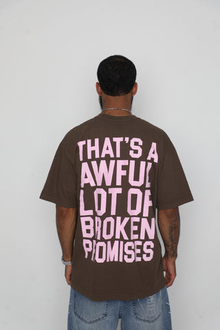 BP x ALOCS Classic Promises Tee Brown / Pink