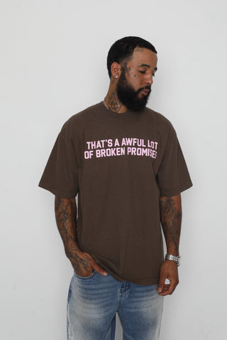 BP x ALOCS Classic Promises Tee Brown / Pink