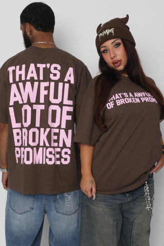 BP x ALOCS Classic Promises Tee Brown / Pink