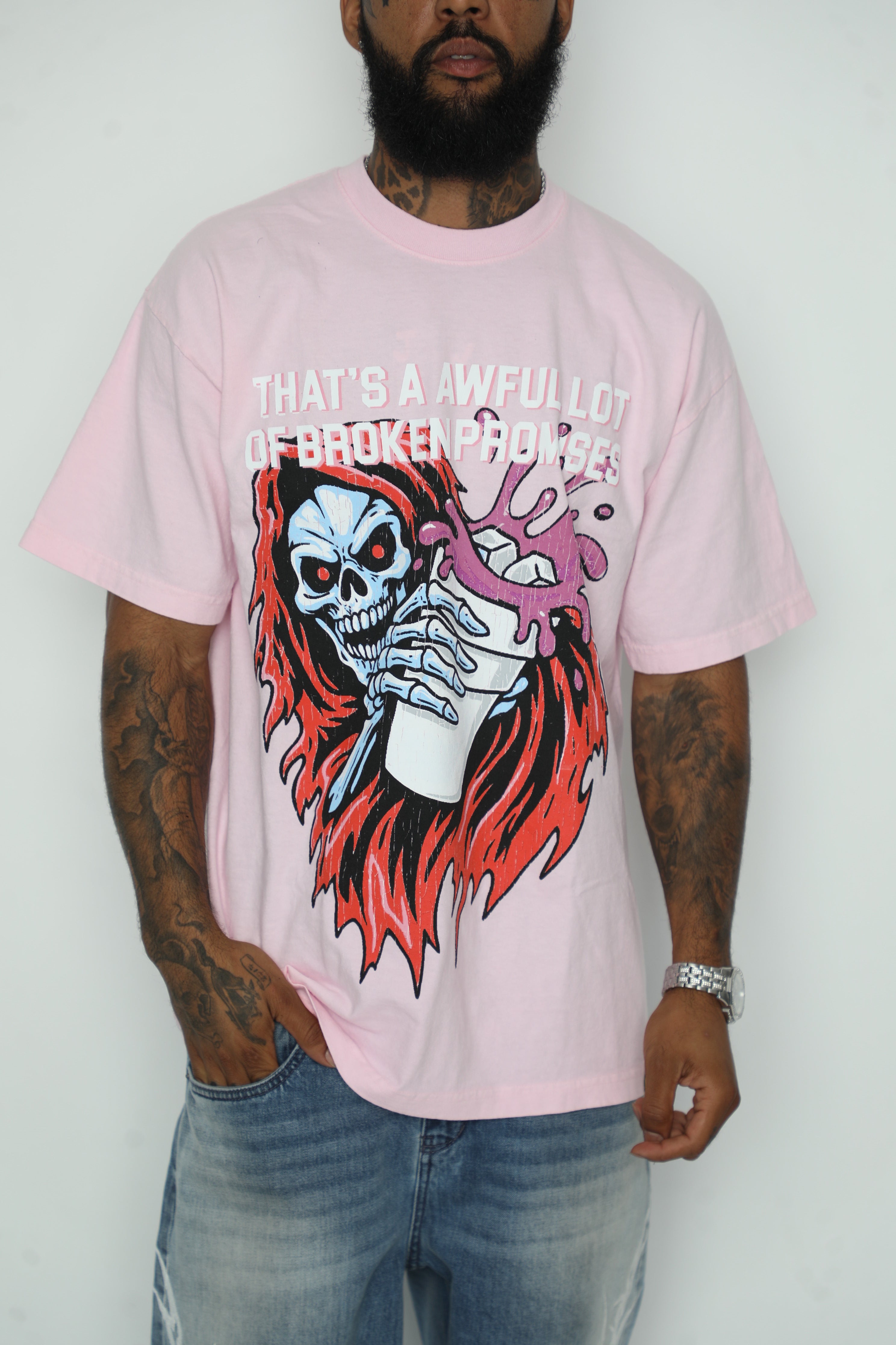 BP x ALOCS Splash Tee Pink