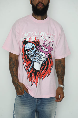 BP x ALOCS Splash Tee Pink