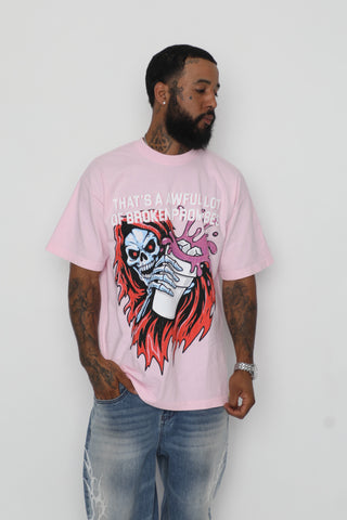 BP x ALOCS Splash Tee Pink