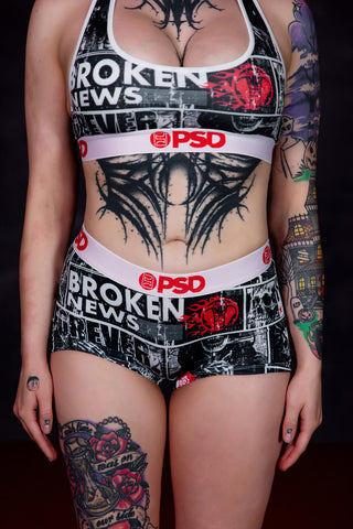 BP x PSD Broken News Boy Shorts