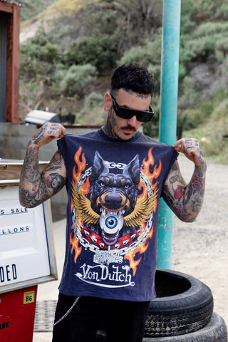 BP x Von Dutch Unleashed Sleeveless Tee w/Foil Print