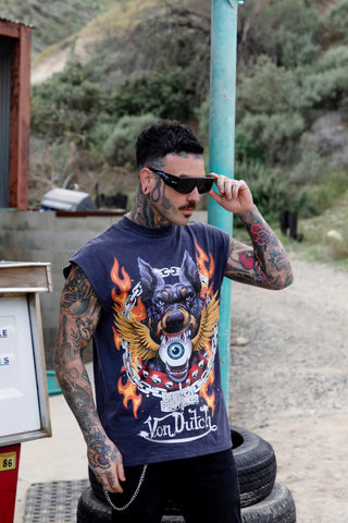 BP x Von Dutch Unleashed Sleeveless Tee w/Foil Print