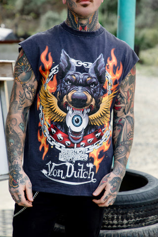BP x Von Dutch Unleashed Sleeveless Tee w/Foil Print