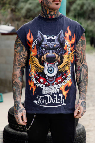 BP x Von Dutch Unleashed Sleeveless Tee w/Foil Print