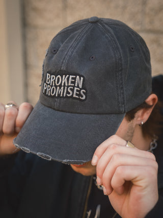 Barbed Applique Distressed Hat