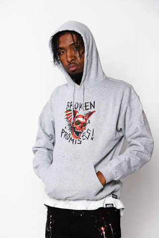 Batwing Hoodie Heather Grey