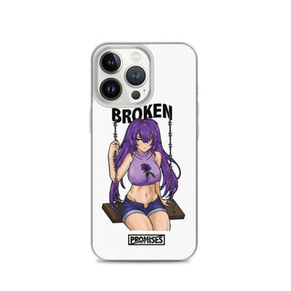 Broken Anime Girl iPhone Case
