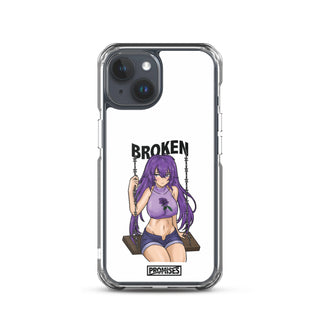 Broken Anime Girl iPhone Case