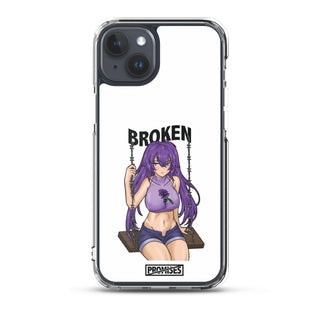 Broken Anime Girl iPhone Case