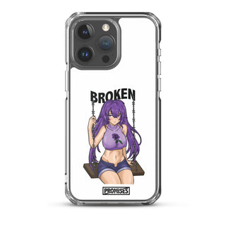 Broken Anime Girl iPhone Case