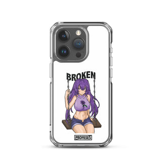 Broken Anime Girl iPhone Case