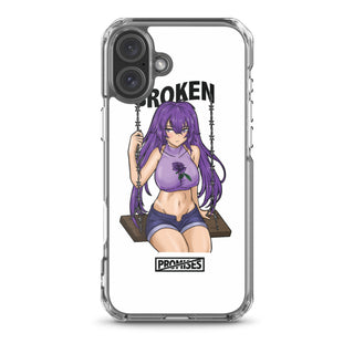 Broken Anime Girl iPhone Case