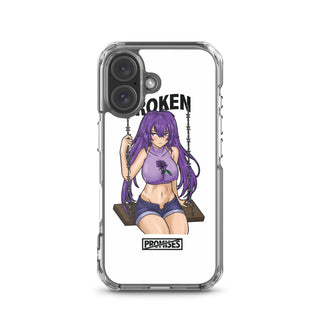 Broken Anime Girl iPhone Case