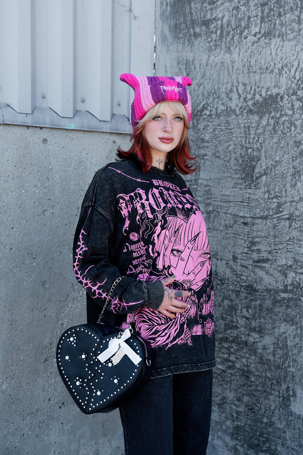 Broken Heartshaped Crossbody Bag