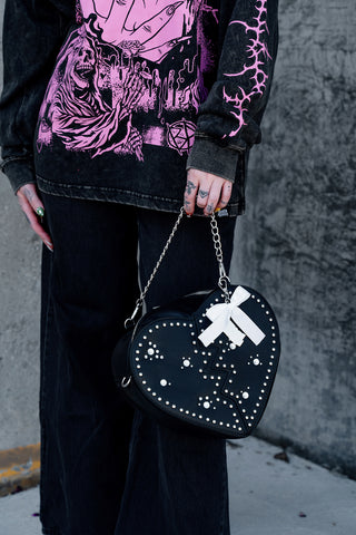 Broken Heartshaped Crossbody Bag