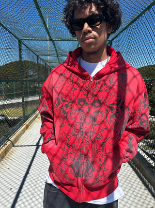 Chaotic Harmony Hoodie Red