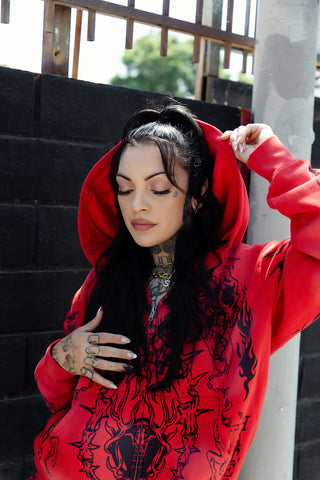 Chaotic Harmony Hoodie Red
