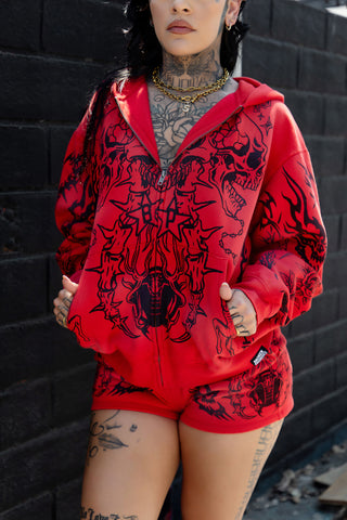 Chaotic Harmony Hoodie Red