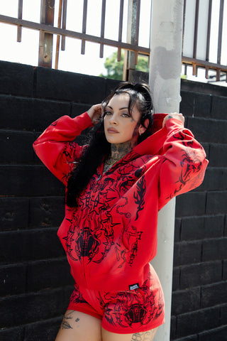 Chaotic Harmony Hoodie Red