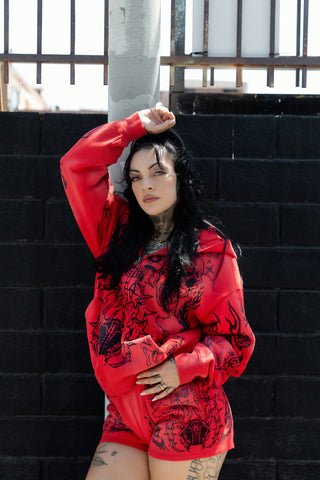 Chaotic Harmony Hoodie Red