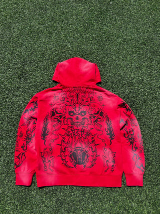Chaotic Harmony Hoodie Red